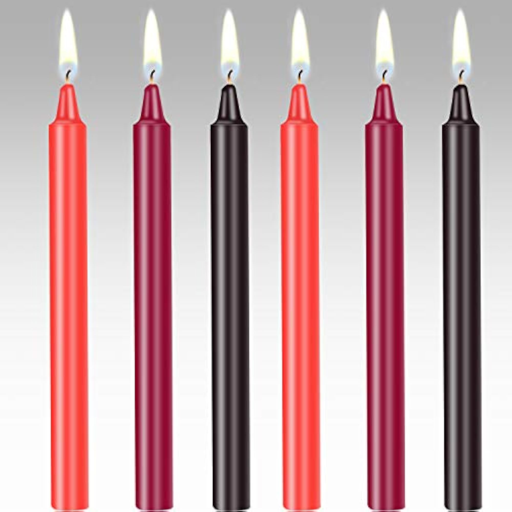 Valentine's Day Candles - Romantic Long Thin Candles for Couples